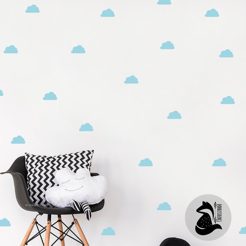 gift for kids Cloud Wall Decal for Nursery wall stickers for kids room nursery decor.