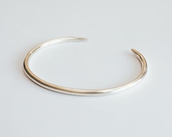 925 Silver cuff pointed bangle