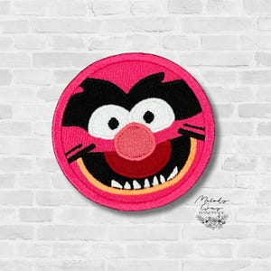 Animal Drummer Embroidered Patch