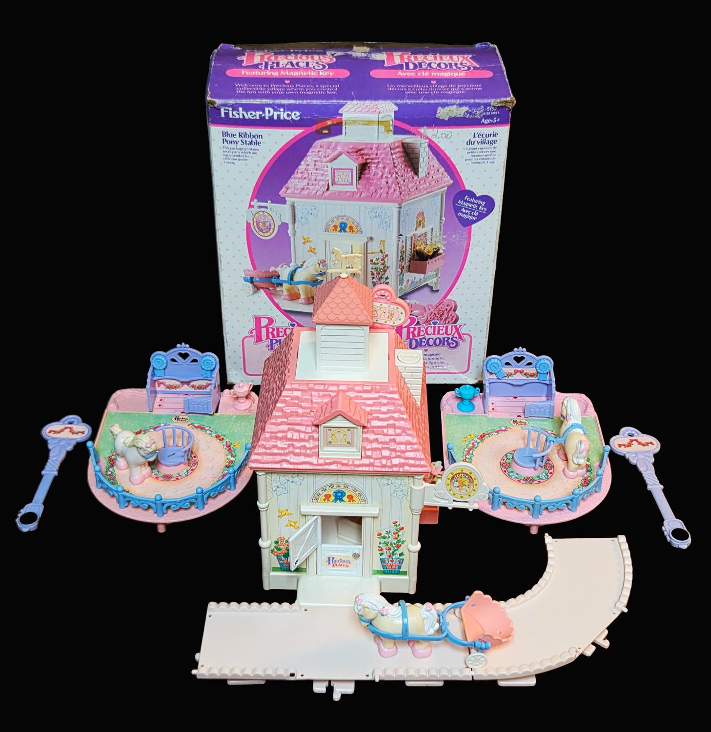 Manoir Precious Places Fisher Price 1988 - Village Des Clefs Magiques - Vintage
