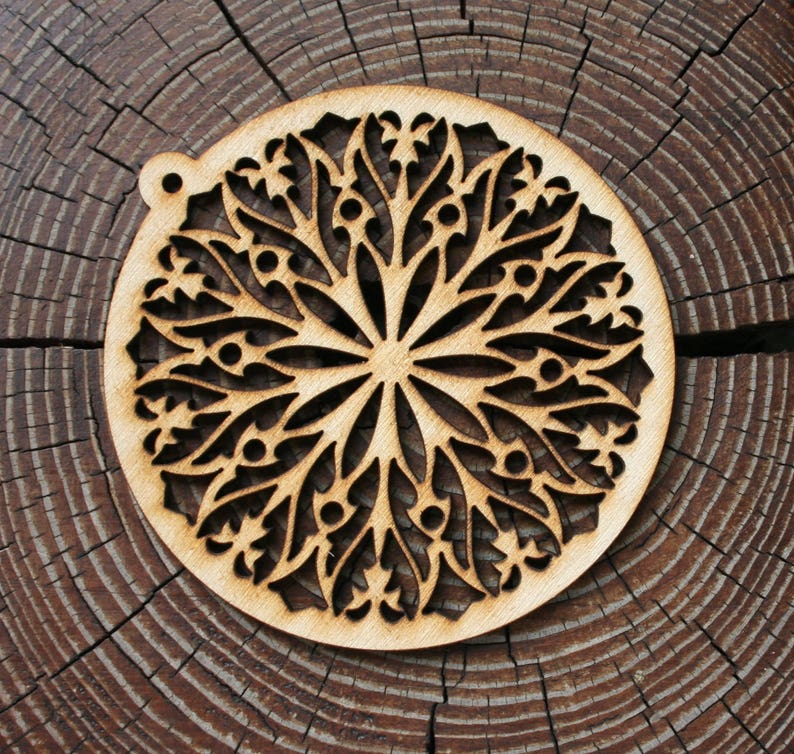 SET of Christmas Ornament Home Hanging Decoration Plywood  Etsy