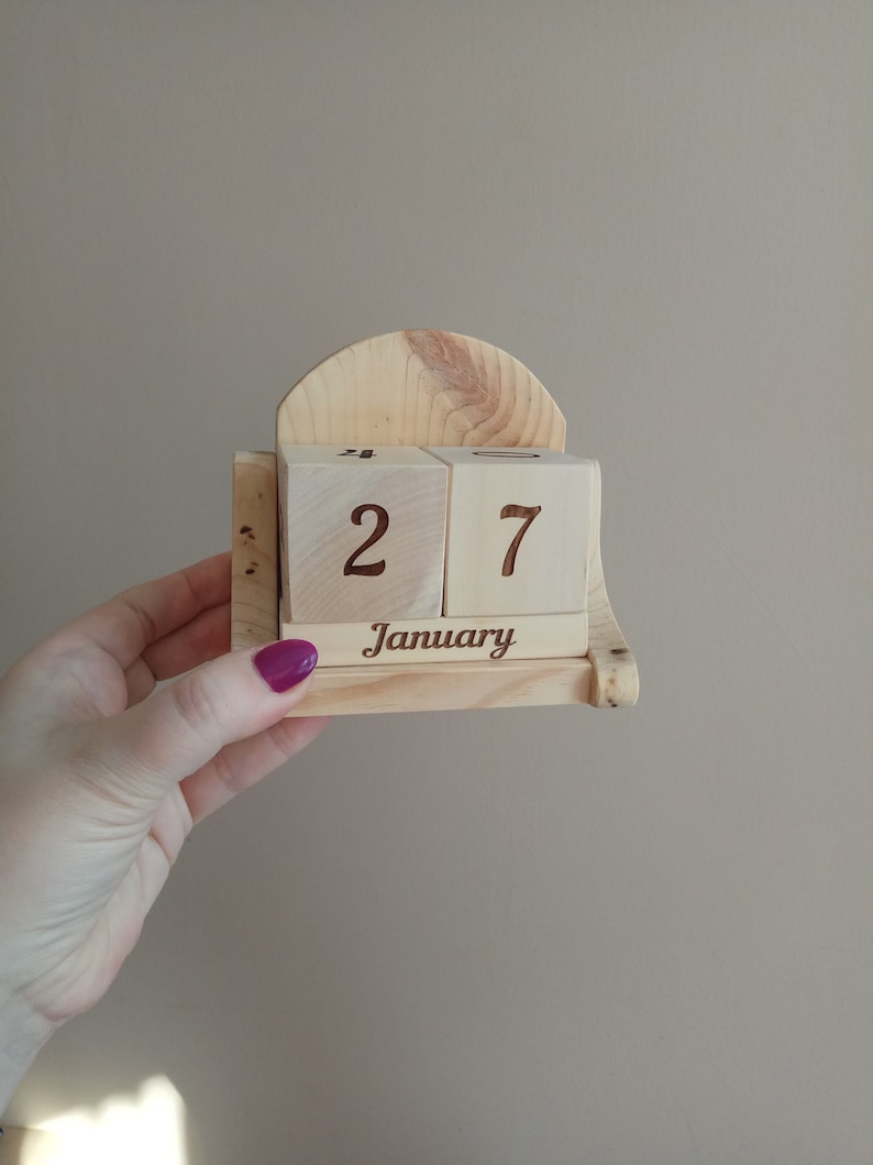 custom-perpetual-calendar-wood-calendar-desk-office-etsy
