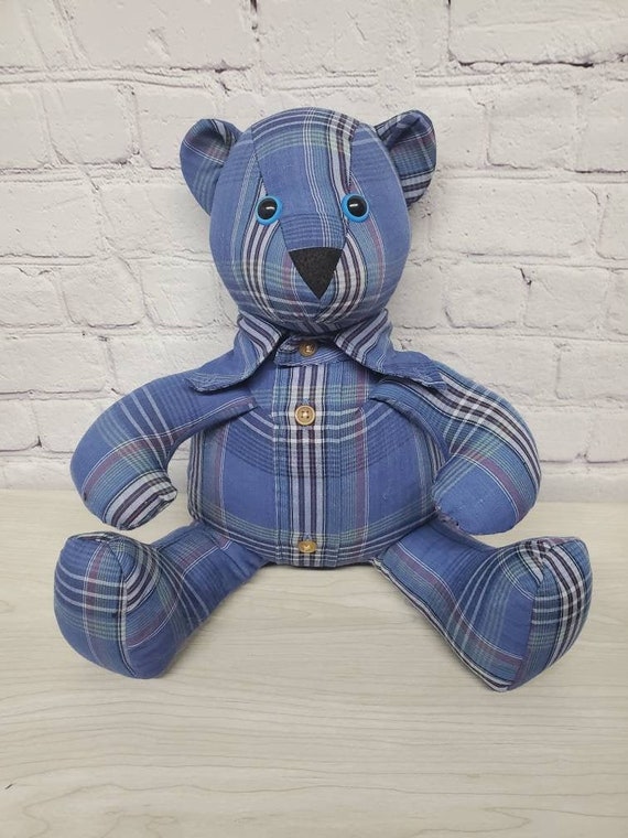 Memory Bear made from clothing 16 inch