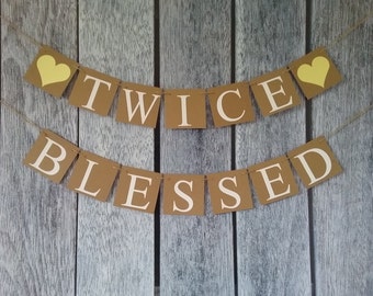 baby shower banner, twins baby shower decorations, baby shower decor, baby shower sign, pregnancy photo prop, twins baby shower sign, baby