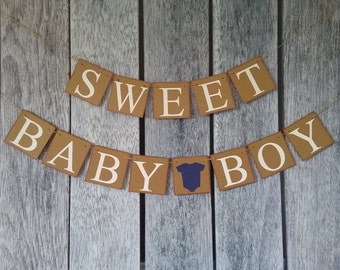 Sweet baby boy banner, baby shower banner, baby boy banner, baby shower decorations