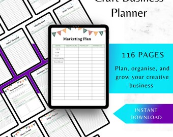 Planificador para pequeñas empresas de artesanía / Planificador mensual y semanal 2026 / Descarga digital en PDF A4/A5