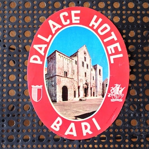 Vintage Palace Hotel Bari Decal