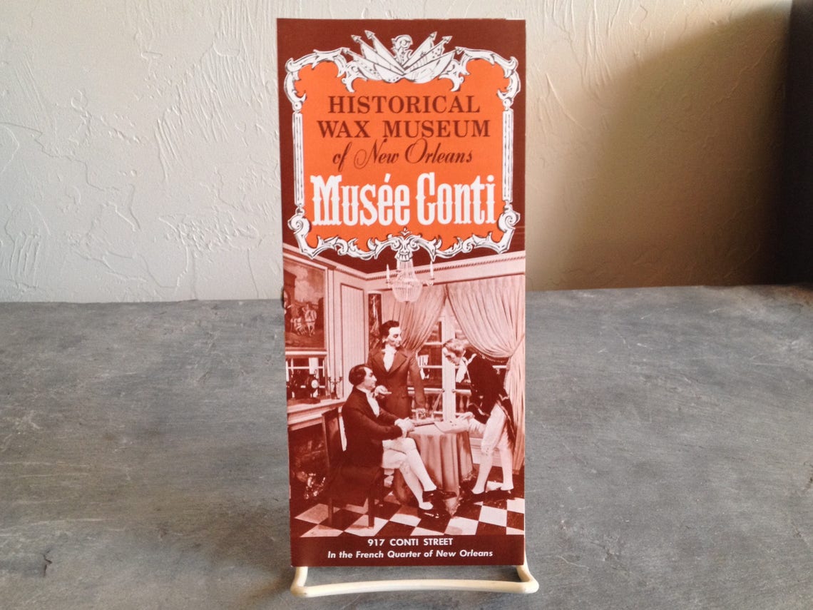 Folleto del Museo de Cera Musée Conti imagen 0