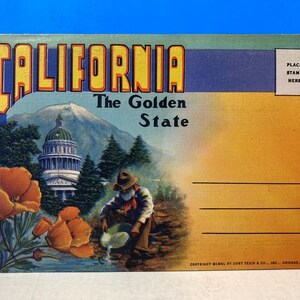 Cartella ricordo California The Golden State