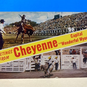 Carte postale Salutations de Cheyenne Wyoming