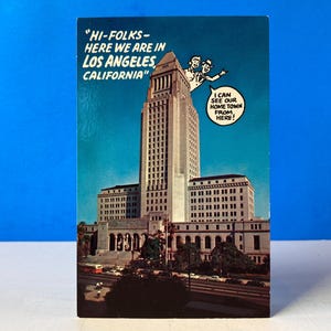 Olá pessoal, aqui estamos em Los Angeles, cartão postal