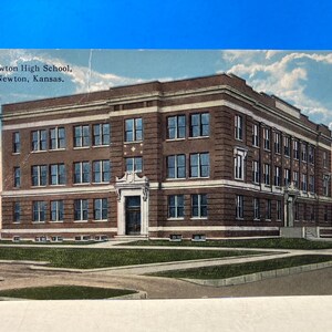 Cartão postal da Newton High School Kansas