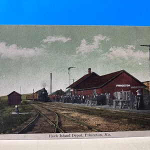 Carte postale Rock Island Depot Princeton Missouri