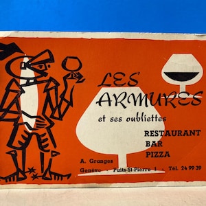 Les Armures-restaurantkaart