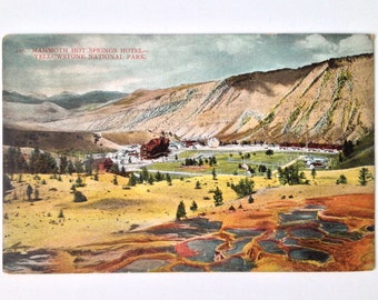 Mammoth Hot Springs Hotel Yellowstone Postcard