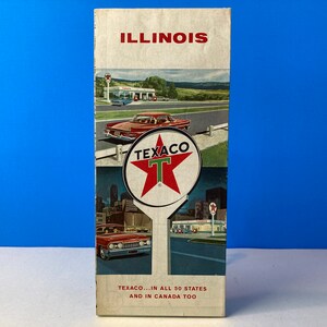 1961 Texaco Touring Karte von Illinois