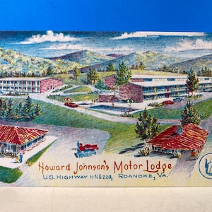 Carte postale Howard Johnson's Motor Lodge Roanoke