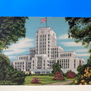 Prefeitura de Vancouver BC Cartão postal