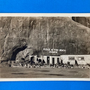 Hole N’The Rock RPPC Carte postale