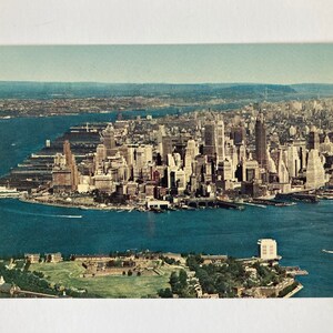 Air View Of Manhattan Postcard