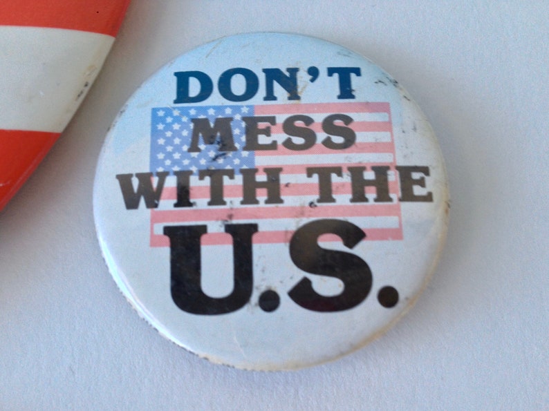 Lot Of 12 American Flag Pins Buttons