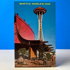 Stand d'information sur les cartes postales de l'Exposition universelle de Seattle