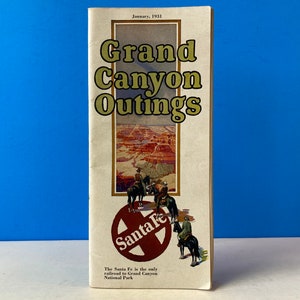 1931 Grand Canyon Outings Santa Fe Railroad Booklet