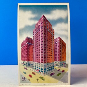St. Clair Croydon and Eastgate Hotels Chicago Postcard