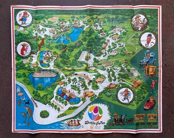 Worlds Of Fun Kansas City Amusement Park Map