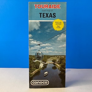 Touraide Road Map Of Texas Conoco