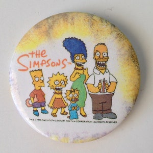 The Simpsons Pin Button