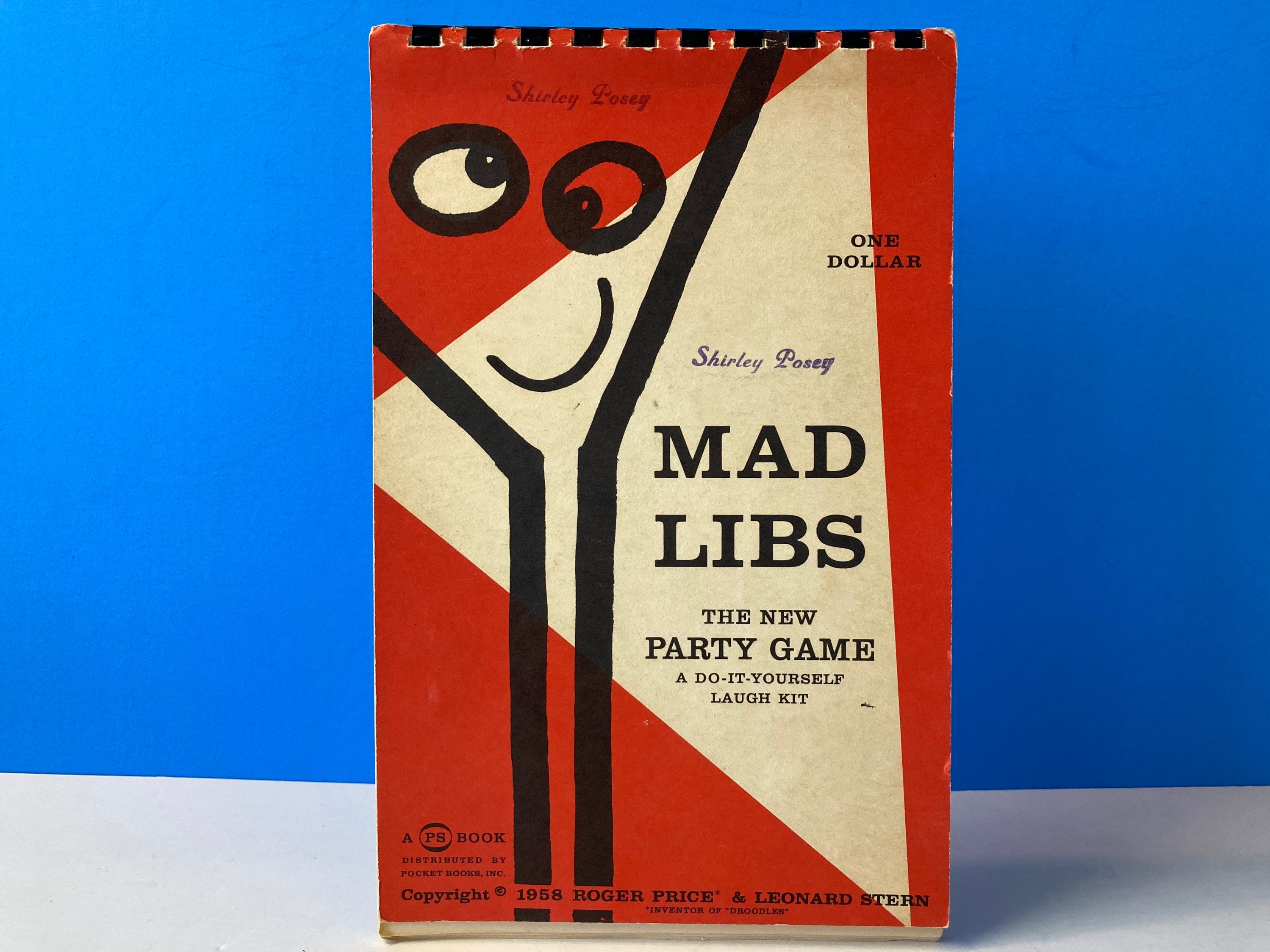 Spille computerspil Inhalere glimt Mad Libs 1958 - Etsy