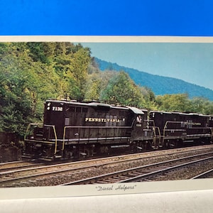 Carte postale Diesel Helpers Pennsylvania Railroad