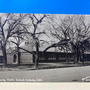Cartão postal da Escola Pública Ordway Colo RPPC