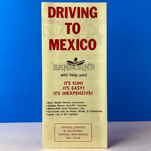 Driving To Mexico Brochure