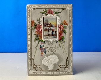 Thanksgiving Greeting Postcard