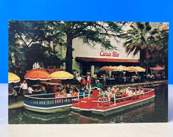 Famous Casa Rio Restaurant San Antonio Postcard