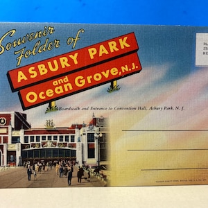 Souvenirmap van Asbury Park en Ocean Grove