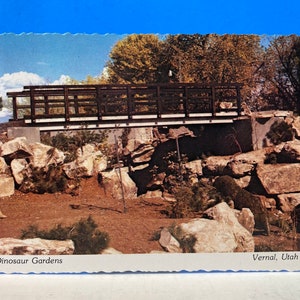Dinosaurier Gärten Postkarte Utah