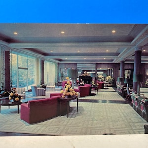 Menger Hotel Lobby San Antonio Postcard