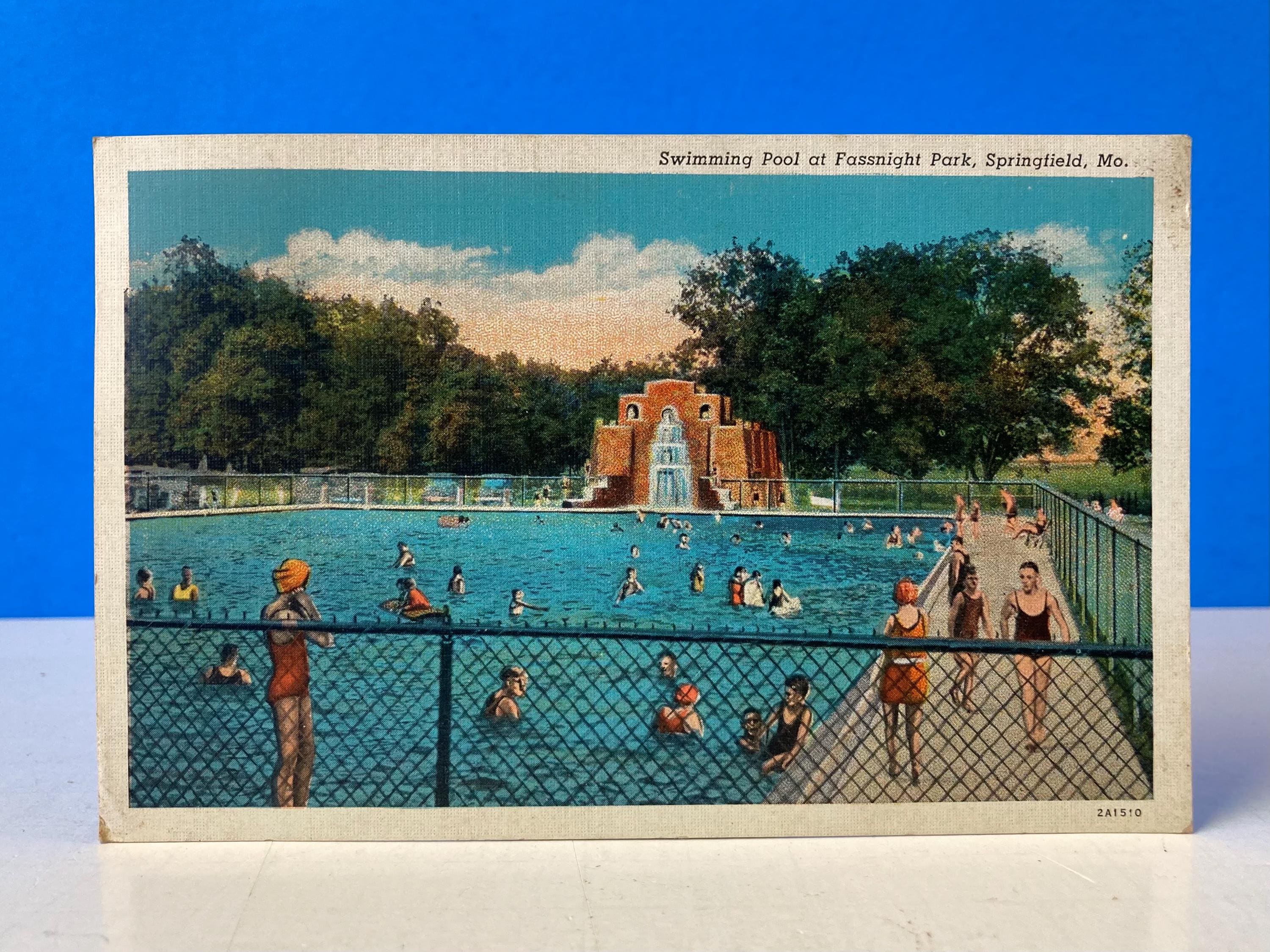 Swimming Pool Fassnight Park Postcard - Etsy