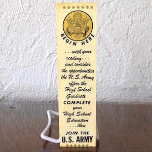 Join The U.S. Army Bookmark
