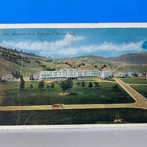 Carte postale de Yellowstone d’hôtel de Mammoth