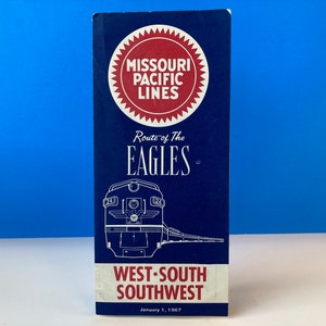 Missouri Pacific Lines Time Table 1967