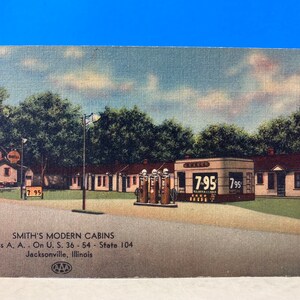 Smith's Modern Cabins Carte postale Jacksonville Ill