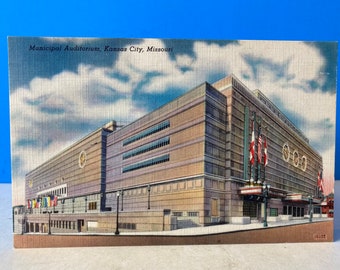 Municipal Auditorium Kansas City Postcard