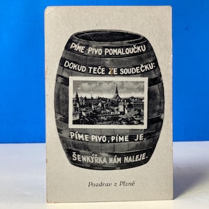 Czech Beer Postcard