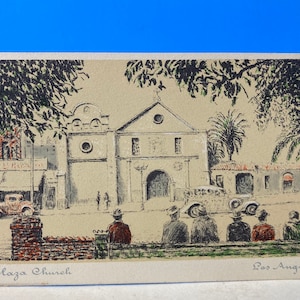 Postal de Plaza Church Los Angeles