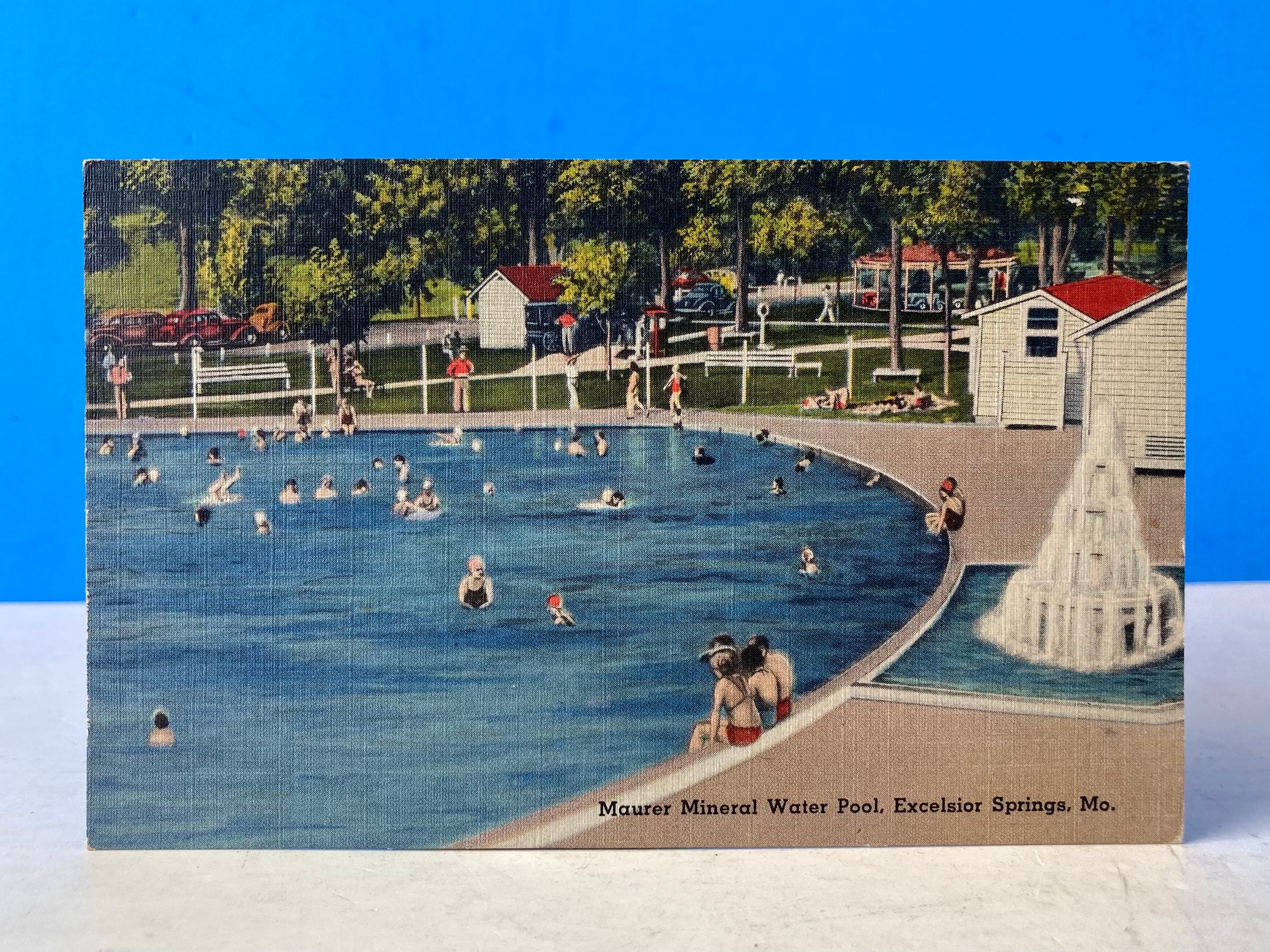 Maurer Mineral Water Pool Linen Postcard - Etsy
