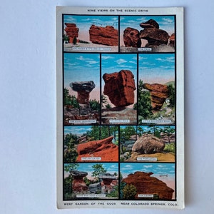 Nine Views Scenic Drive Colorado Springs Postkarte